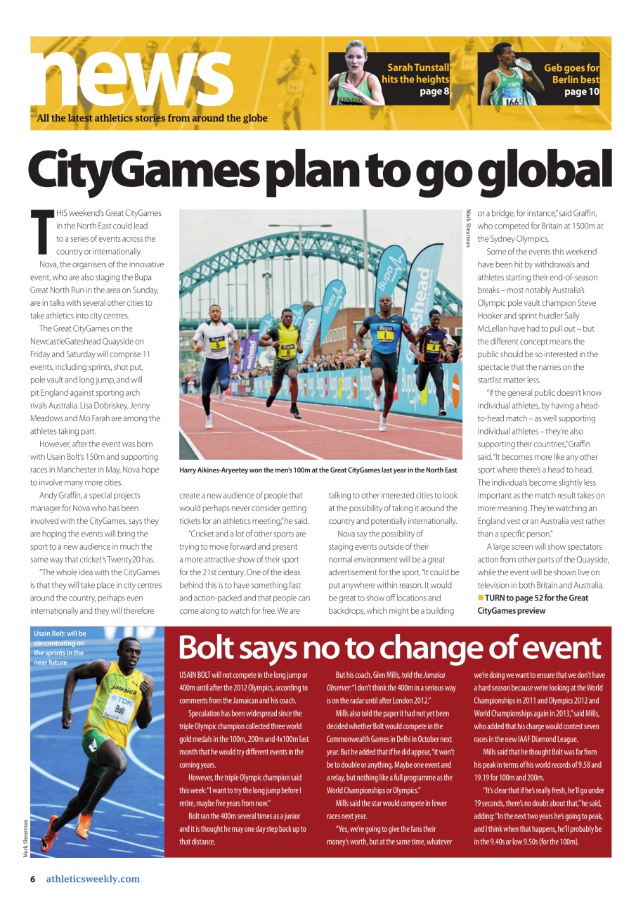 AW – Athletics Weekly Magazine Preview Pages