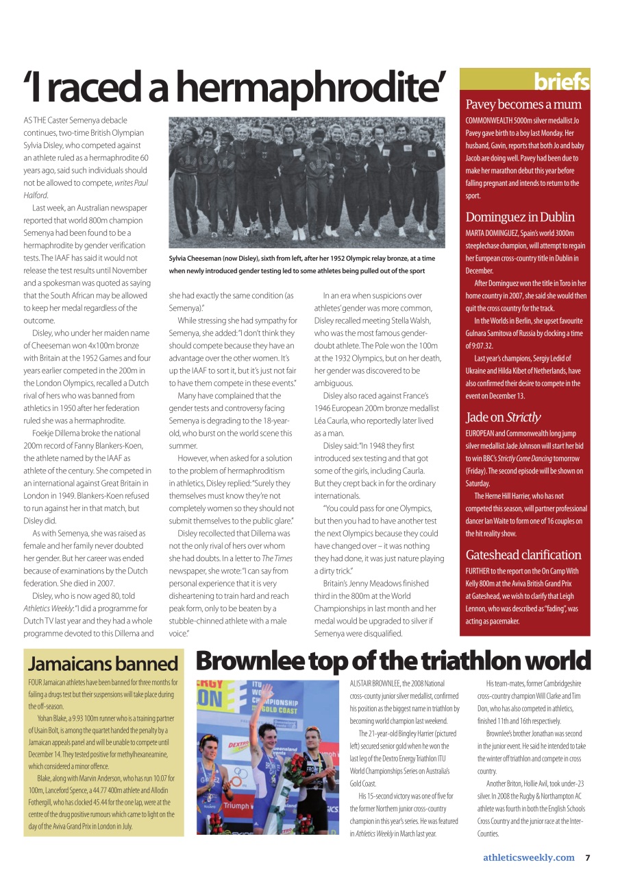 AW – Athletics Weekly Magazine Preview Pages