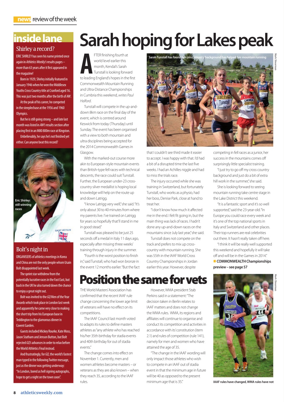AW – Athletics Weekly Magazine Preview Pages