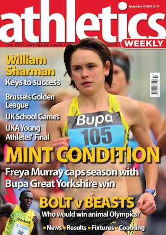 AW – Athletics Weekly Magazine issue AW September 10 2009