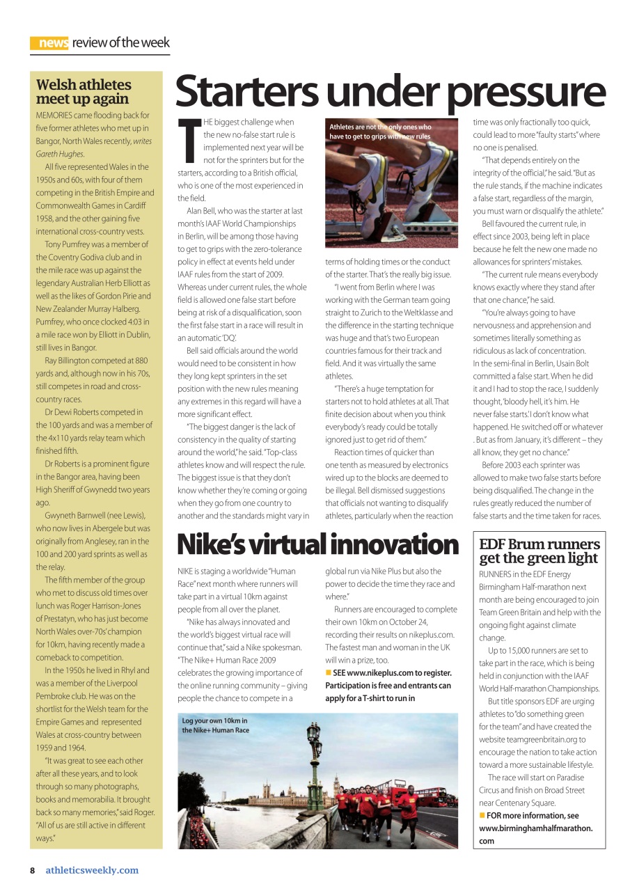 AW – Athletics Weekly Magazine Preview Pages