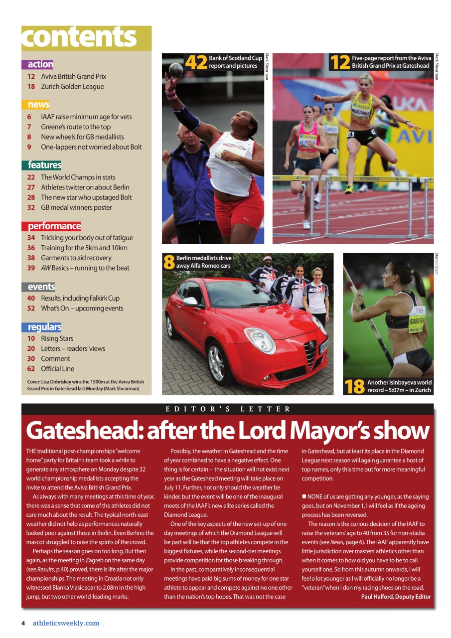 AW – Athletics Weekly Magazine Preview Pages