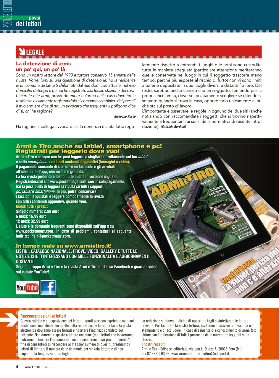 Armi E Tiro Preview Pages