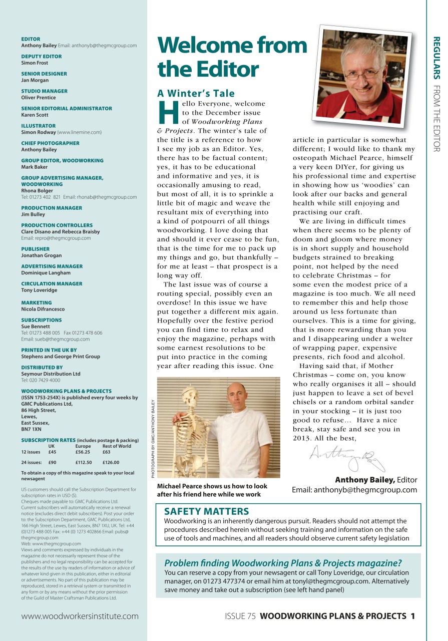 Woodworking Crafts Magazine Preview Pages