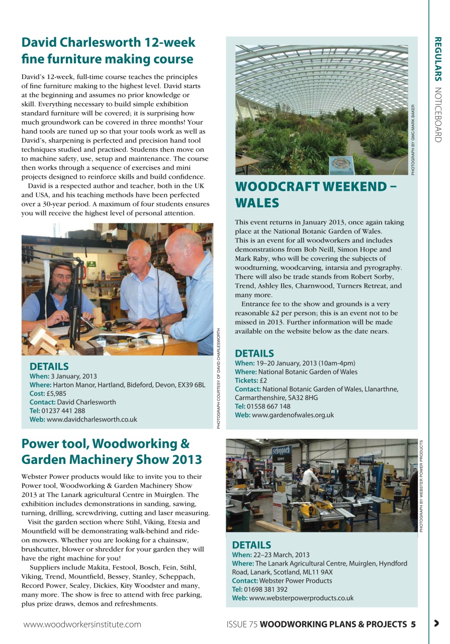 Woodworking Crafts Magazine Preview Pages
