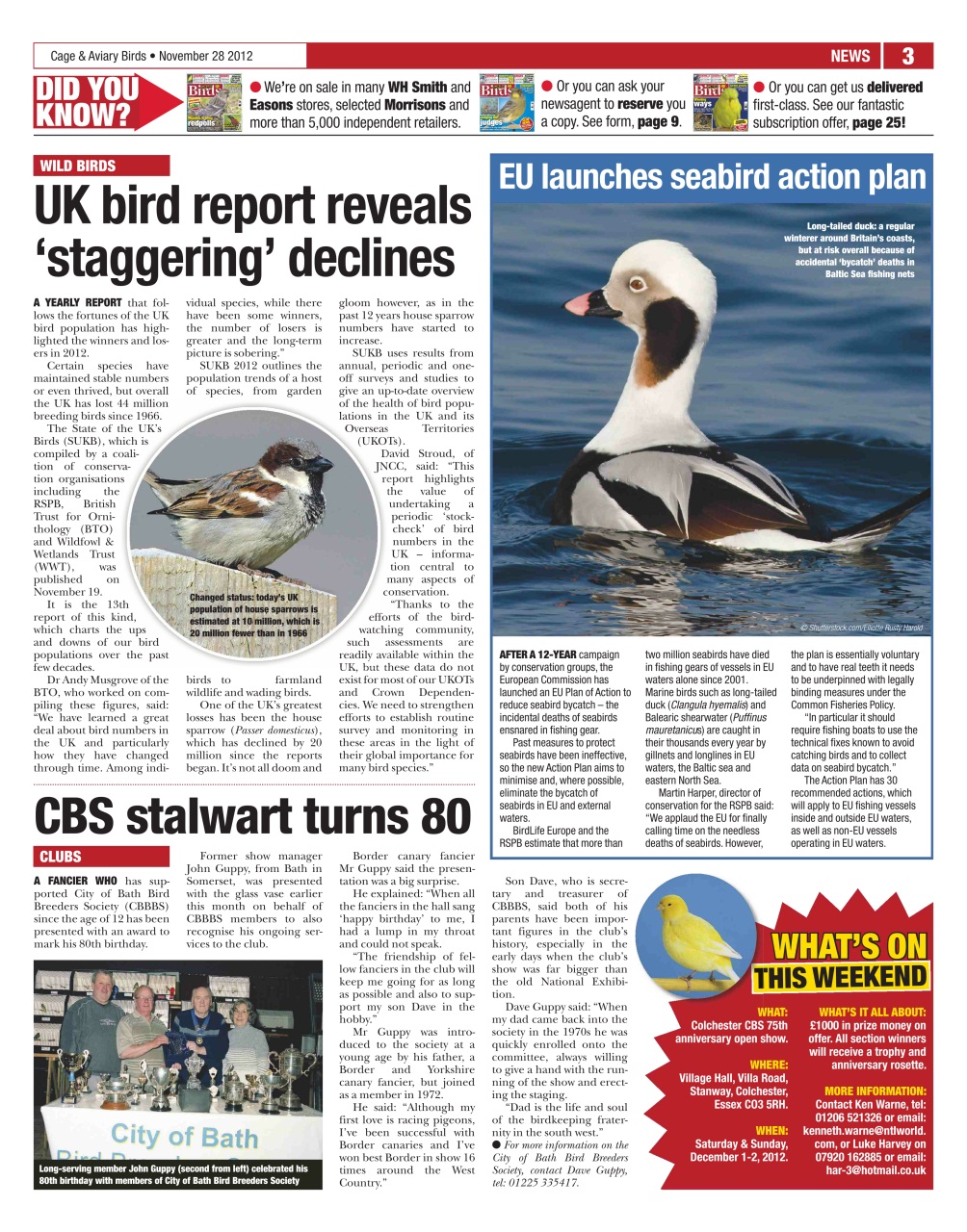 Cage & Aviary Birds Preview Pages