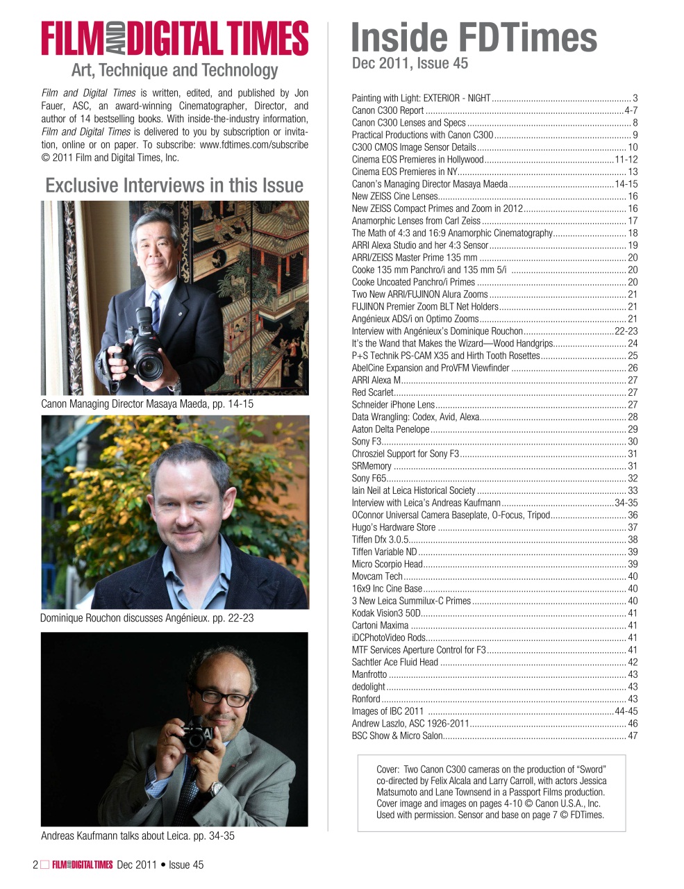 Film and Digital Times Preview Pages