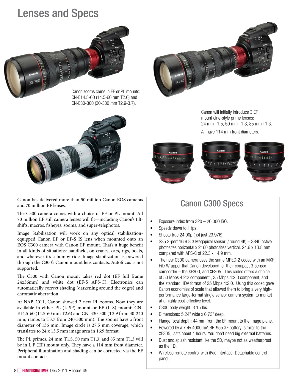 Film and Digital Times Preview Pages