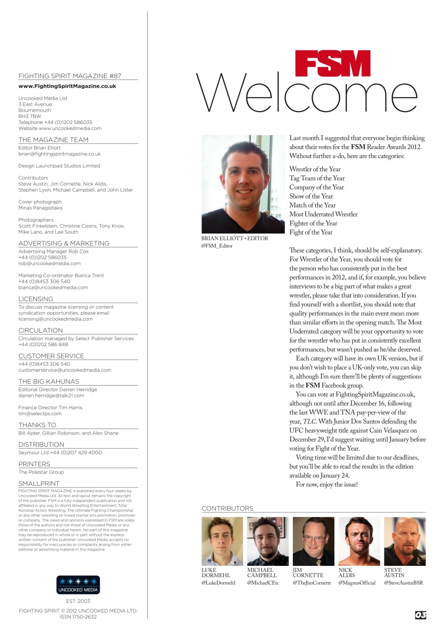 Wrestletalk Magazine Preview Pages