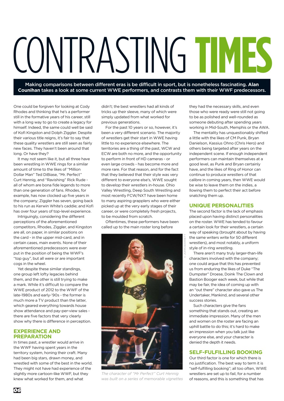 Wrestletalk Magazine Preview Pages
