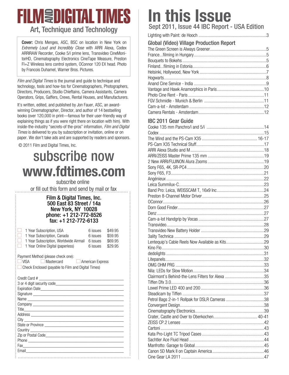 Film and Digital Times Preview Pages