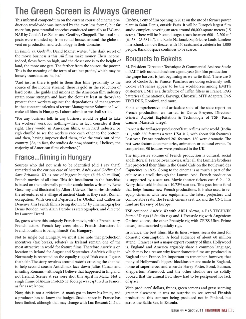 Film and Digital Times Preview Pages