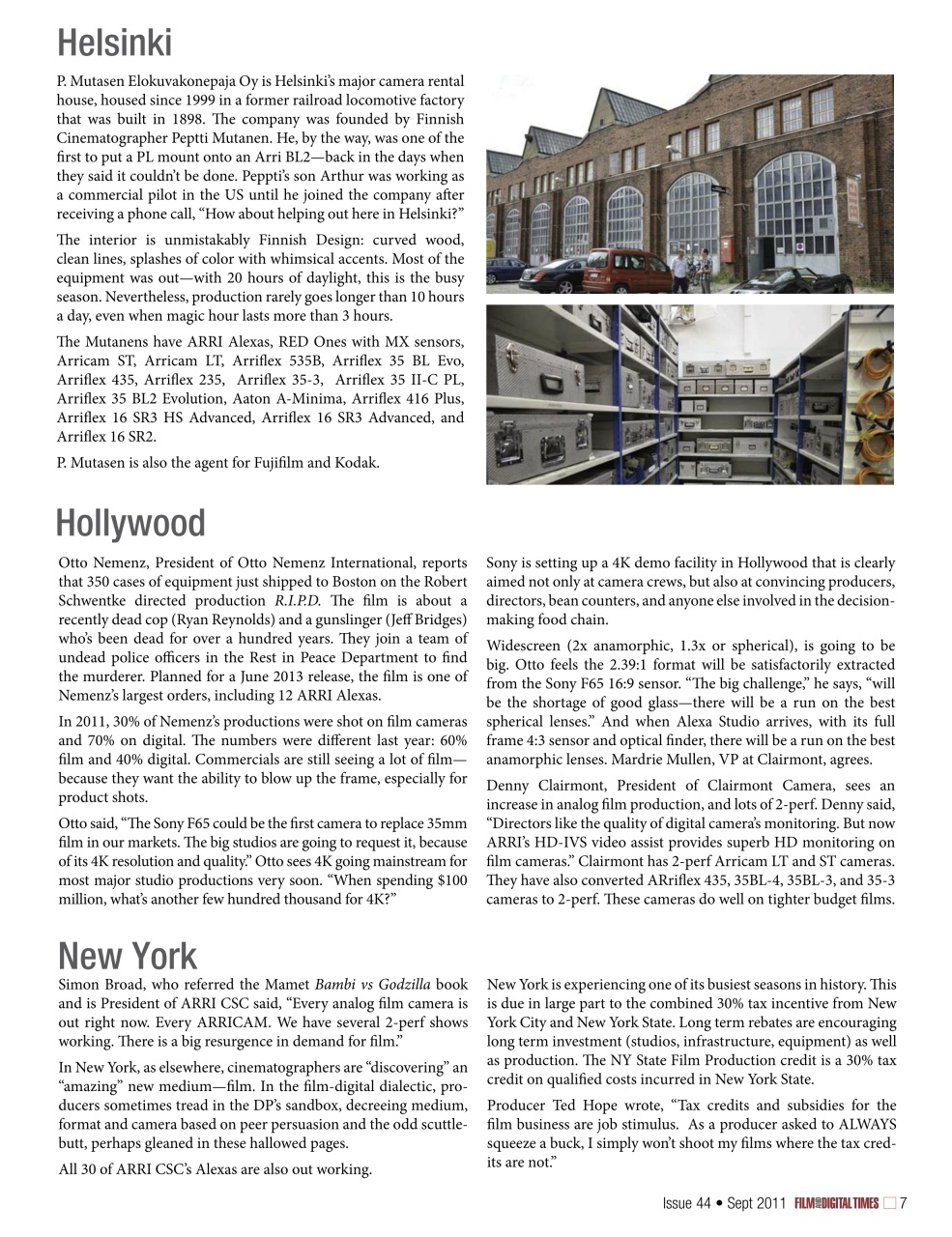 Film and Digital Times Preview Pages