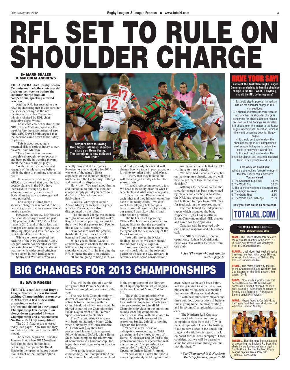 League Express Preview Pages