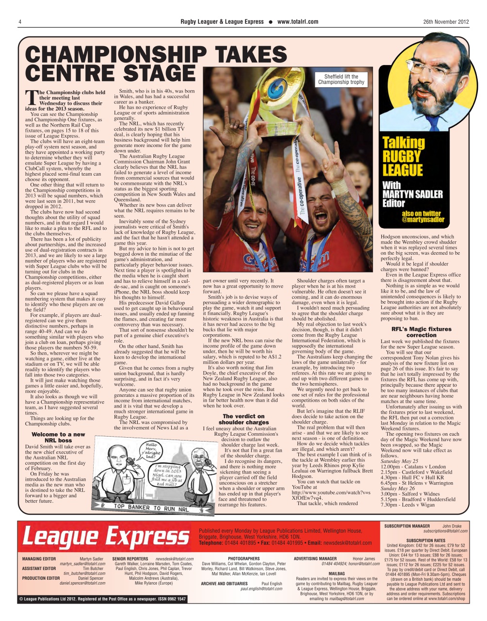 League Express Preview Pages