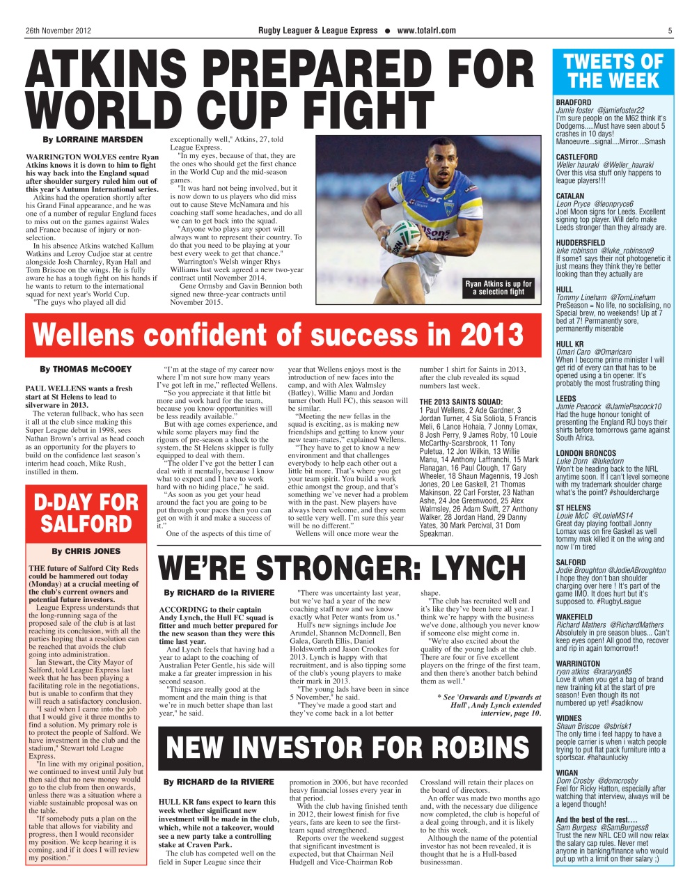 League Express Preview Pages