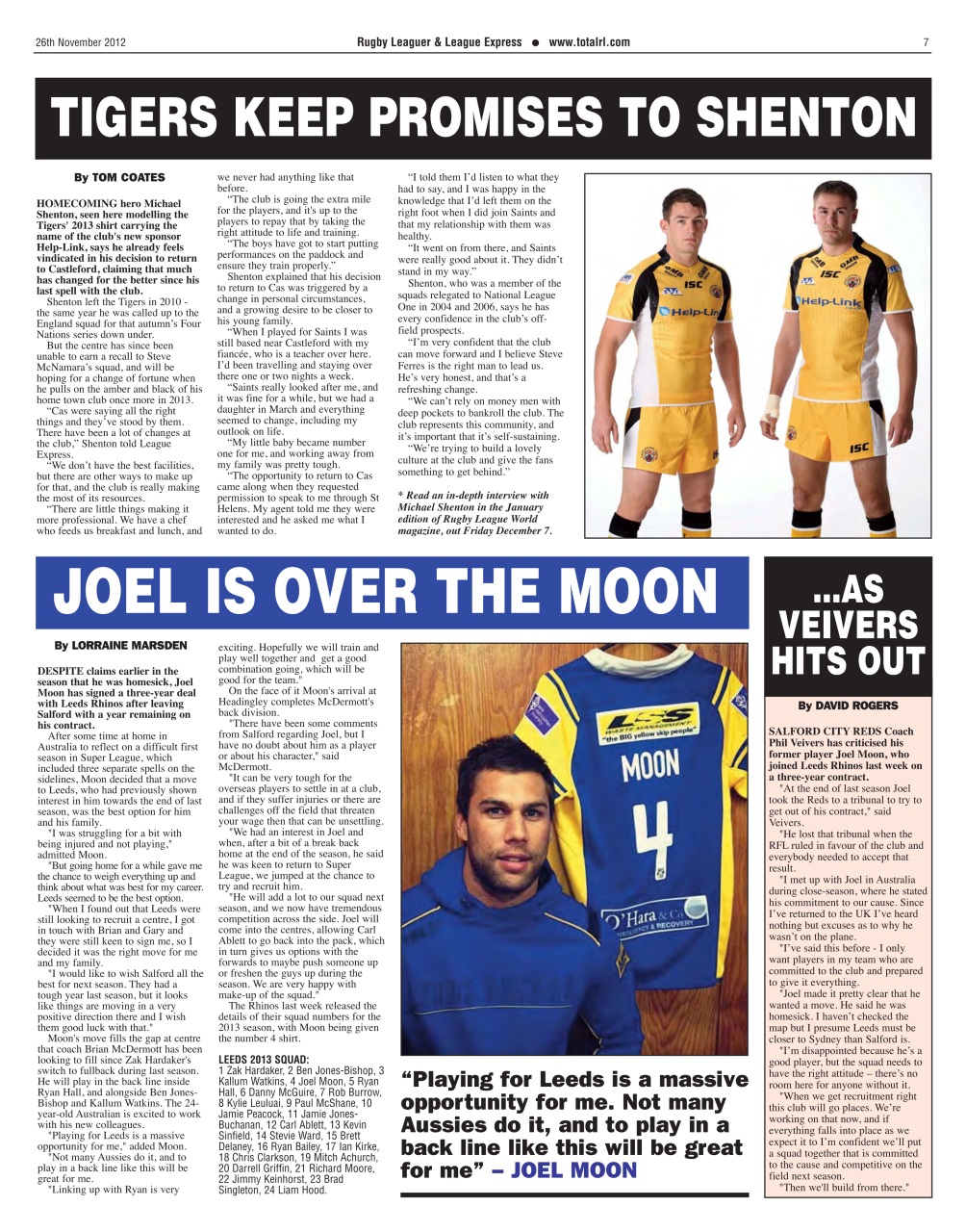 League Express Preview Pages