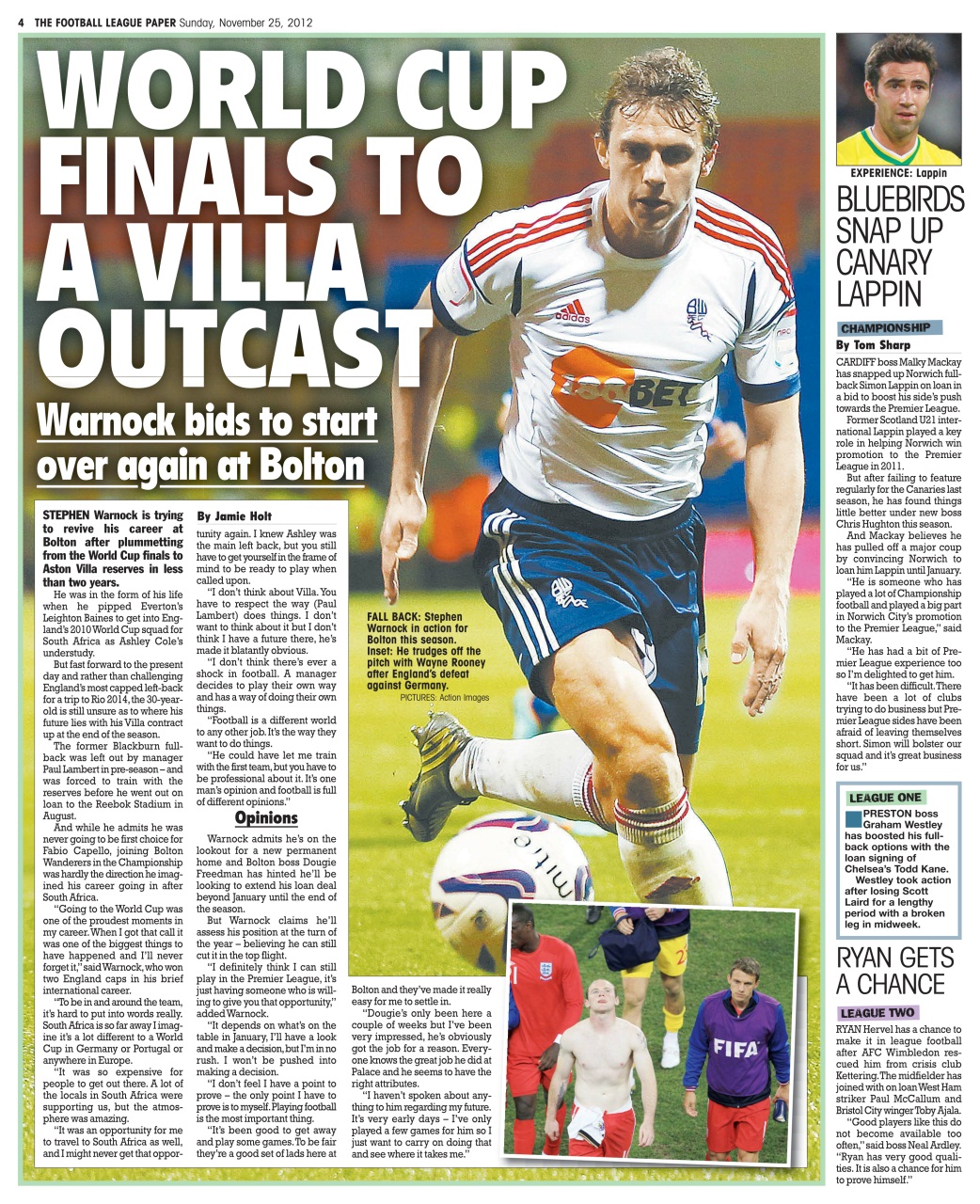 The Football League Paper Preview Pages