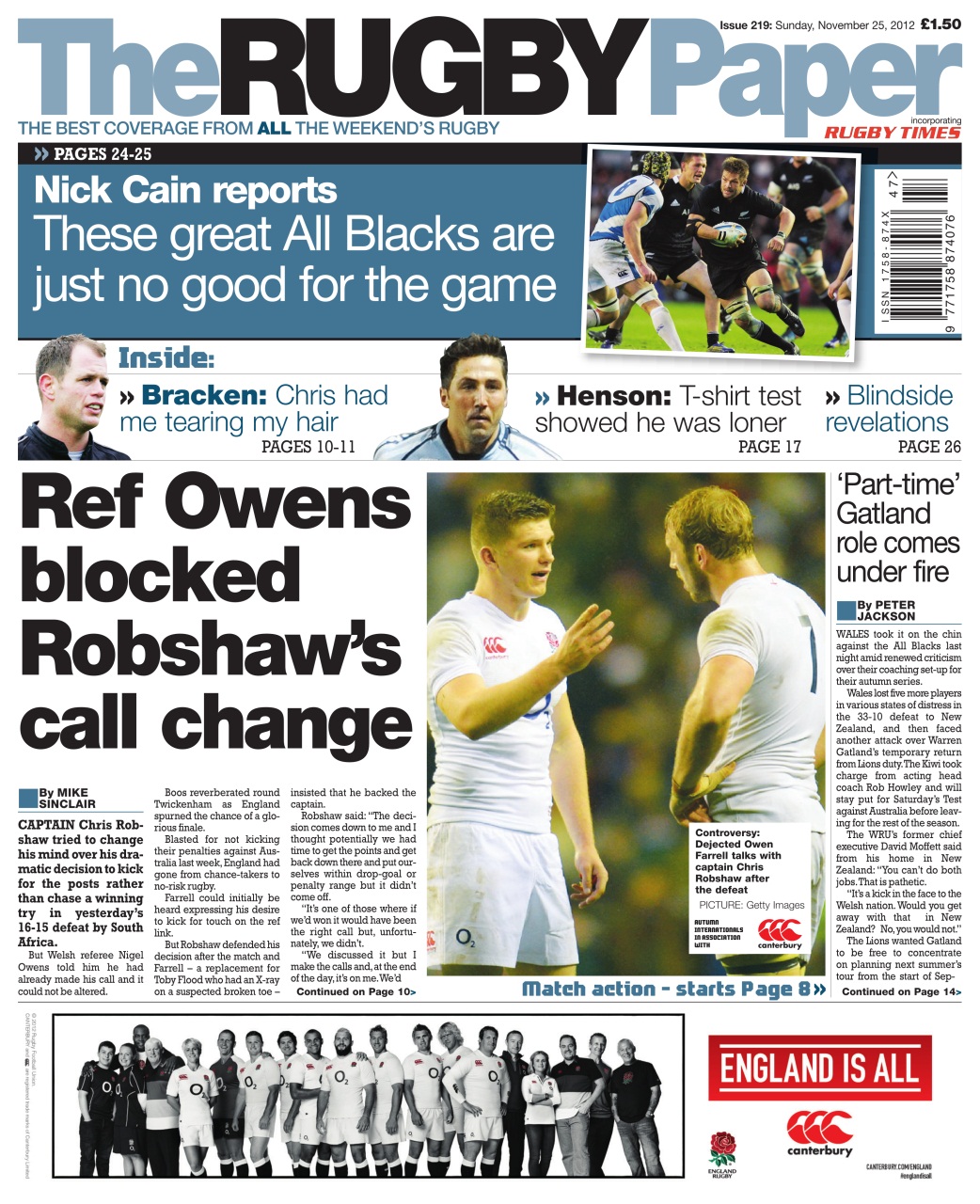 The Rugby Paper Preview Pages