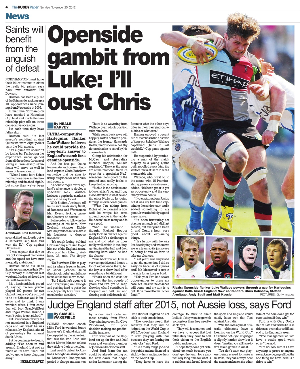 The Rugby Paper Preview Pages