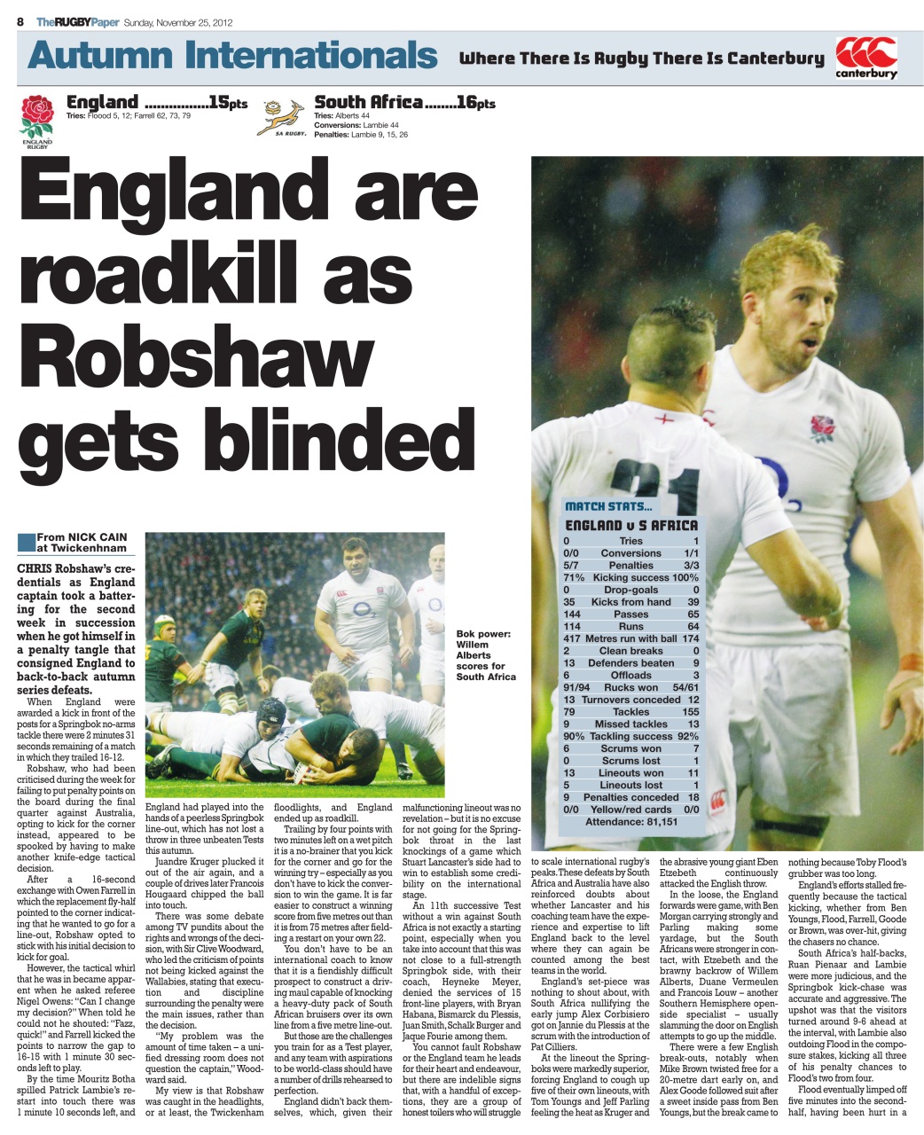 The Rugby Paper Preview Pages