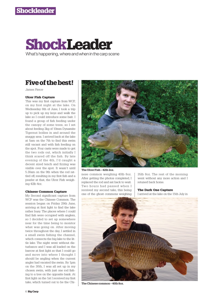 Big Carp Magazine Preview Pages