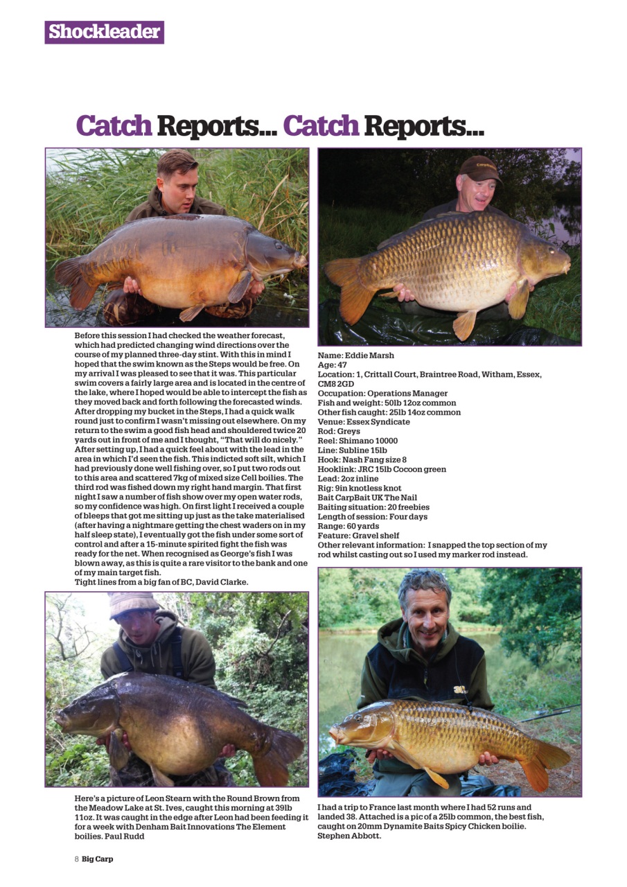 Big Carp Magazine Preview Pages
