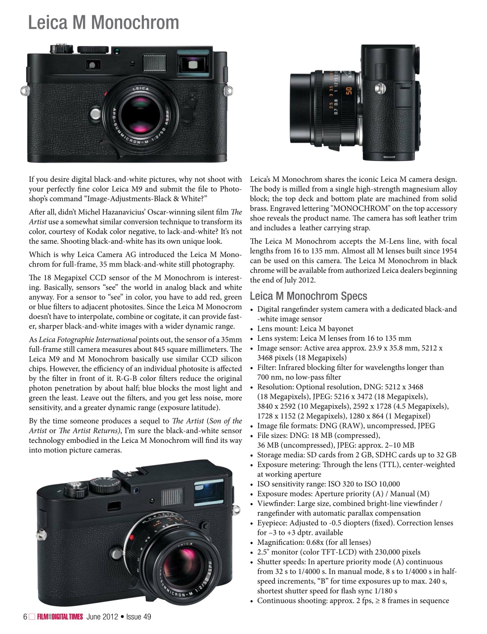 Film and Digital Times Preview Pages