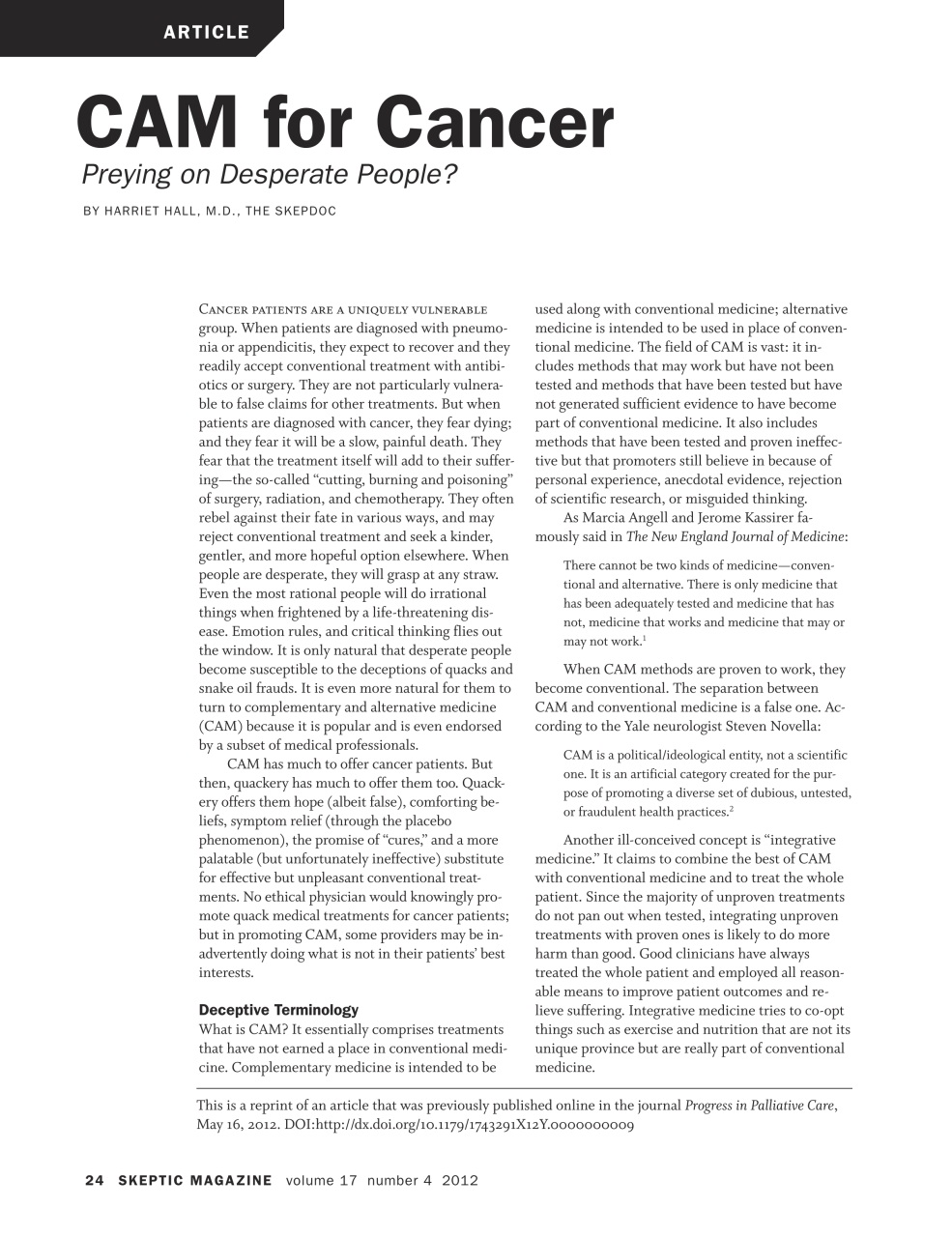 Skeptic Preview Pages