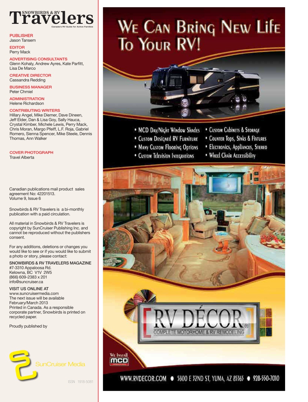 Snowbirds & RV Travelers Preview Pages