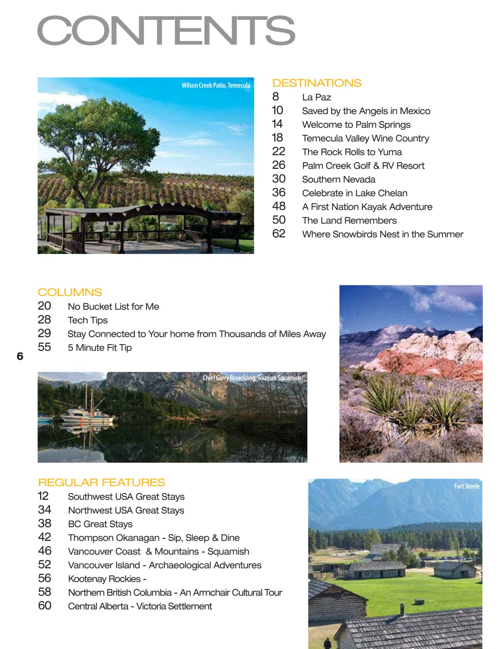 Snowbirds & RV Travelers Preview Pages
