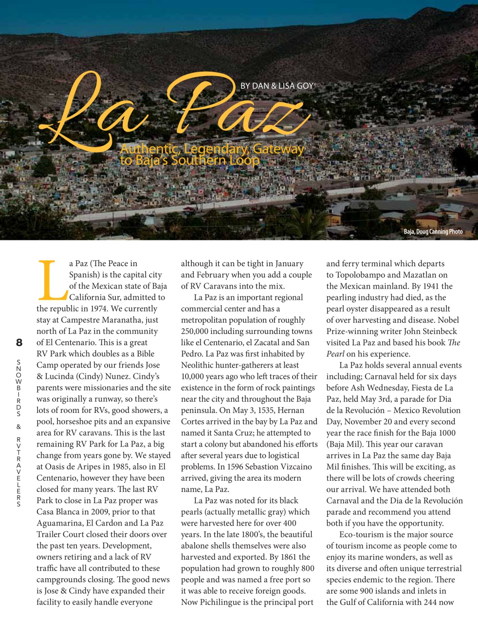 Snowbirds & RV Travelers Preview Pages