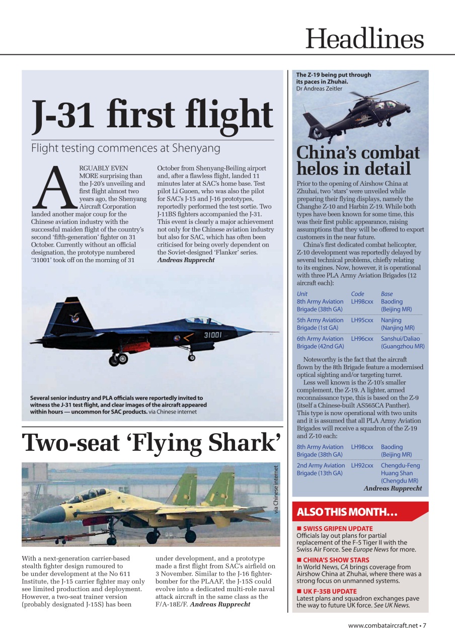 Combat Aircraft Journal Preview Pages