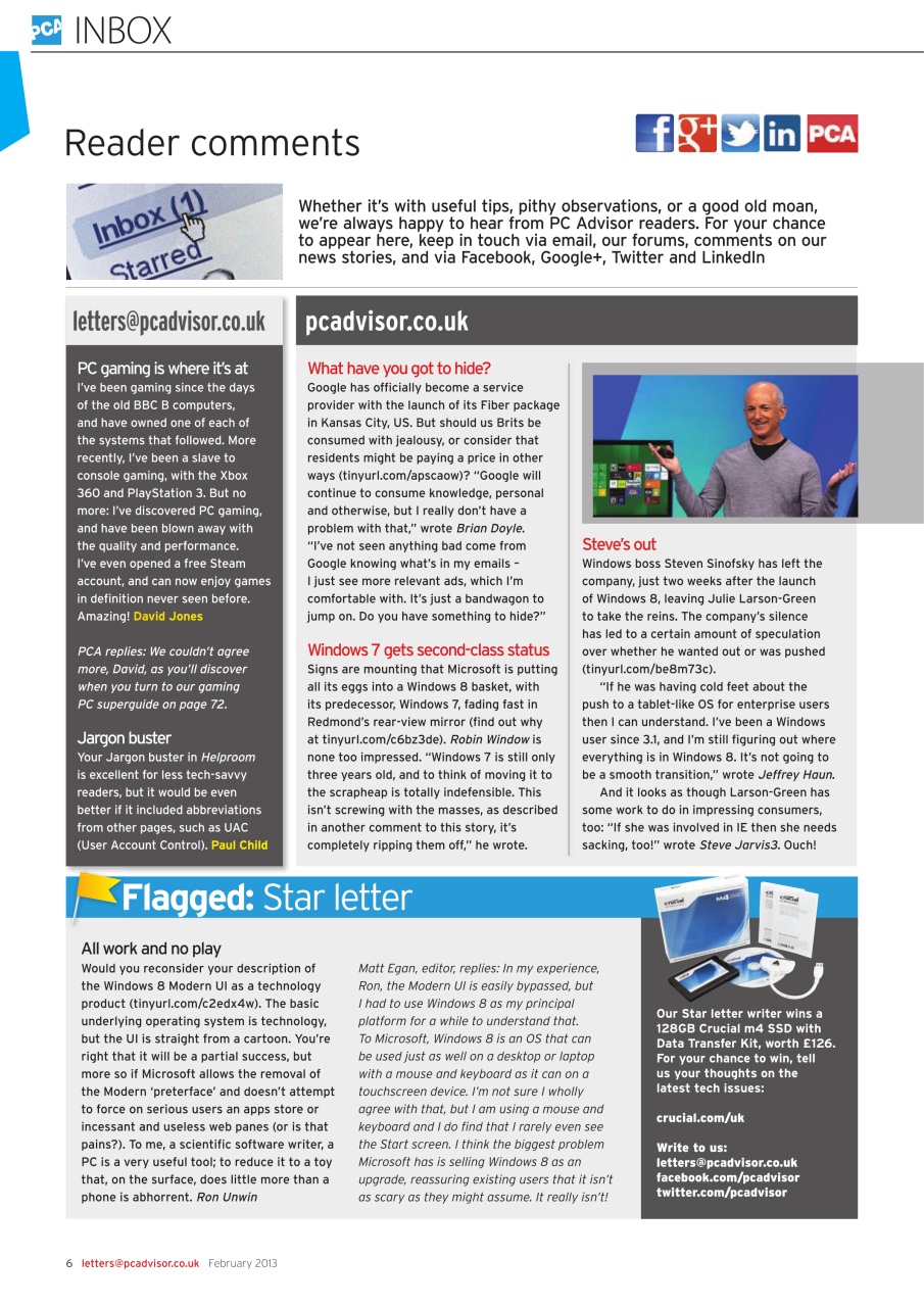 Tech Advisor Preview Pages