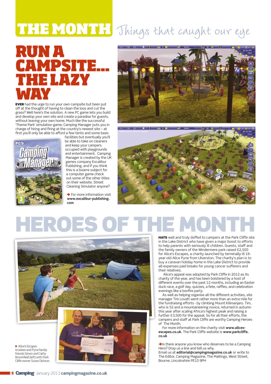 Camping Preview Pages
