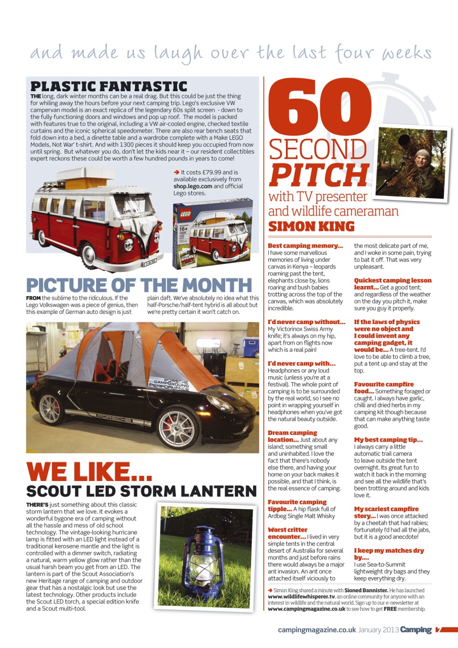 Camping Preview Pages