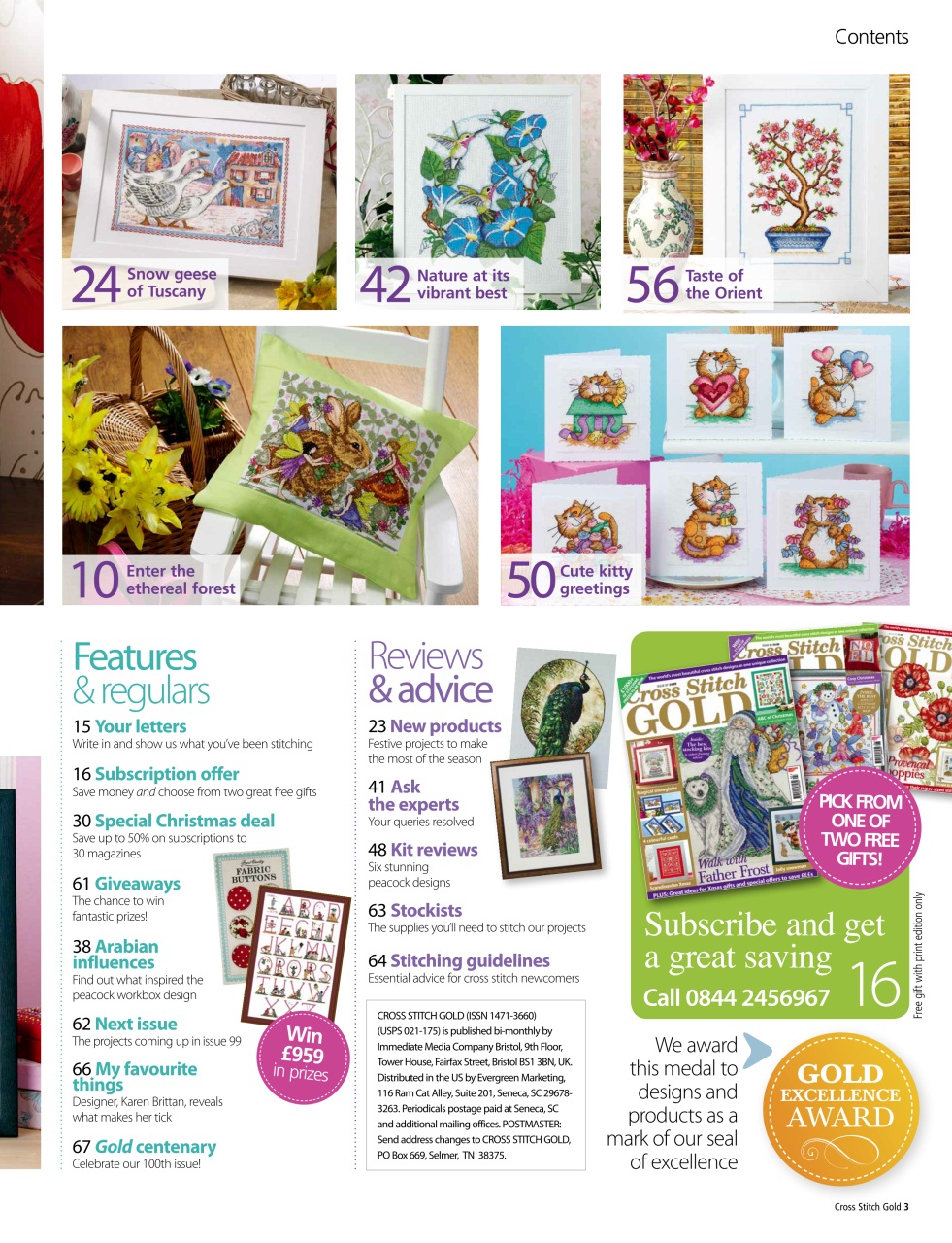 Cross Stitch Gold Preview Pages