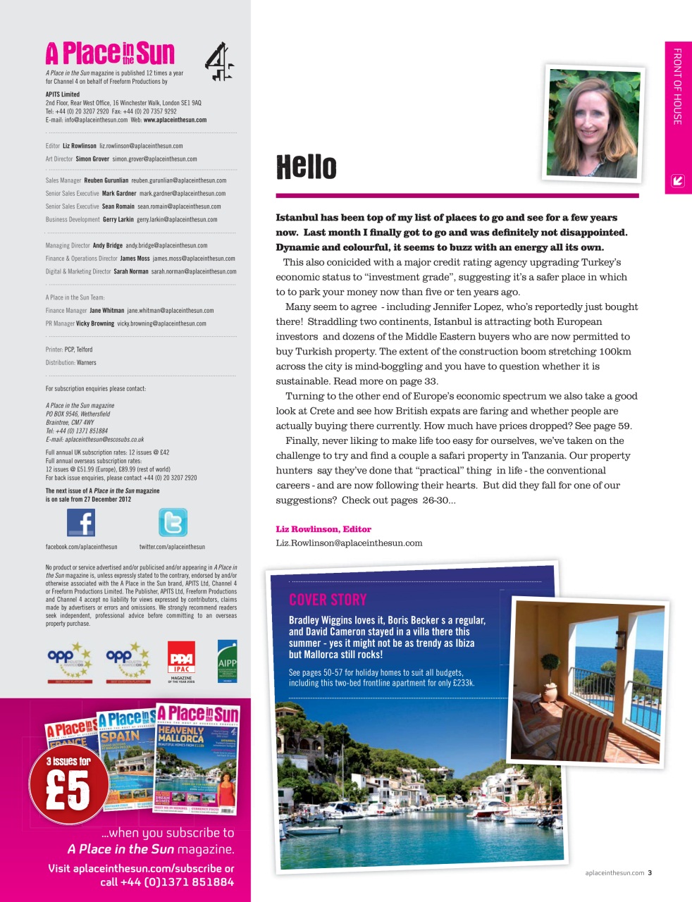 A Place in the Sun Magazine Preview Pages