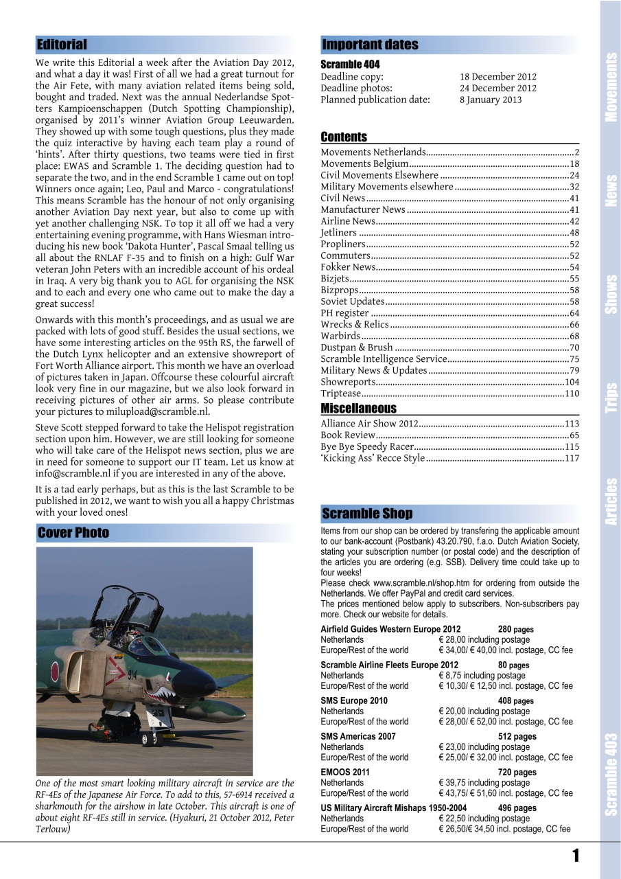 Scramble Magazine Preview Pages