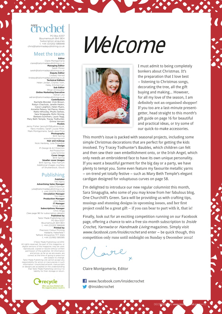 Inside Crochet Preview Pages