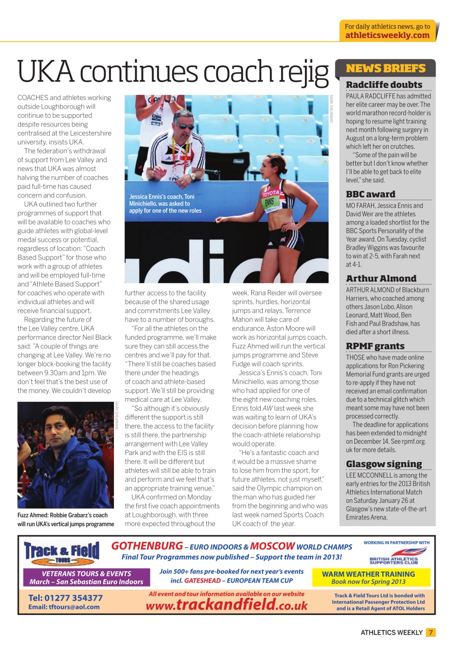 AW – Athletics Weekly Magazine Preview Pages