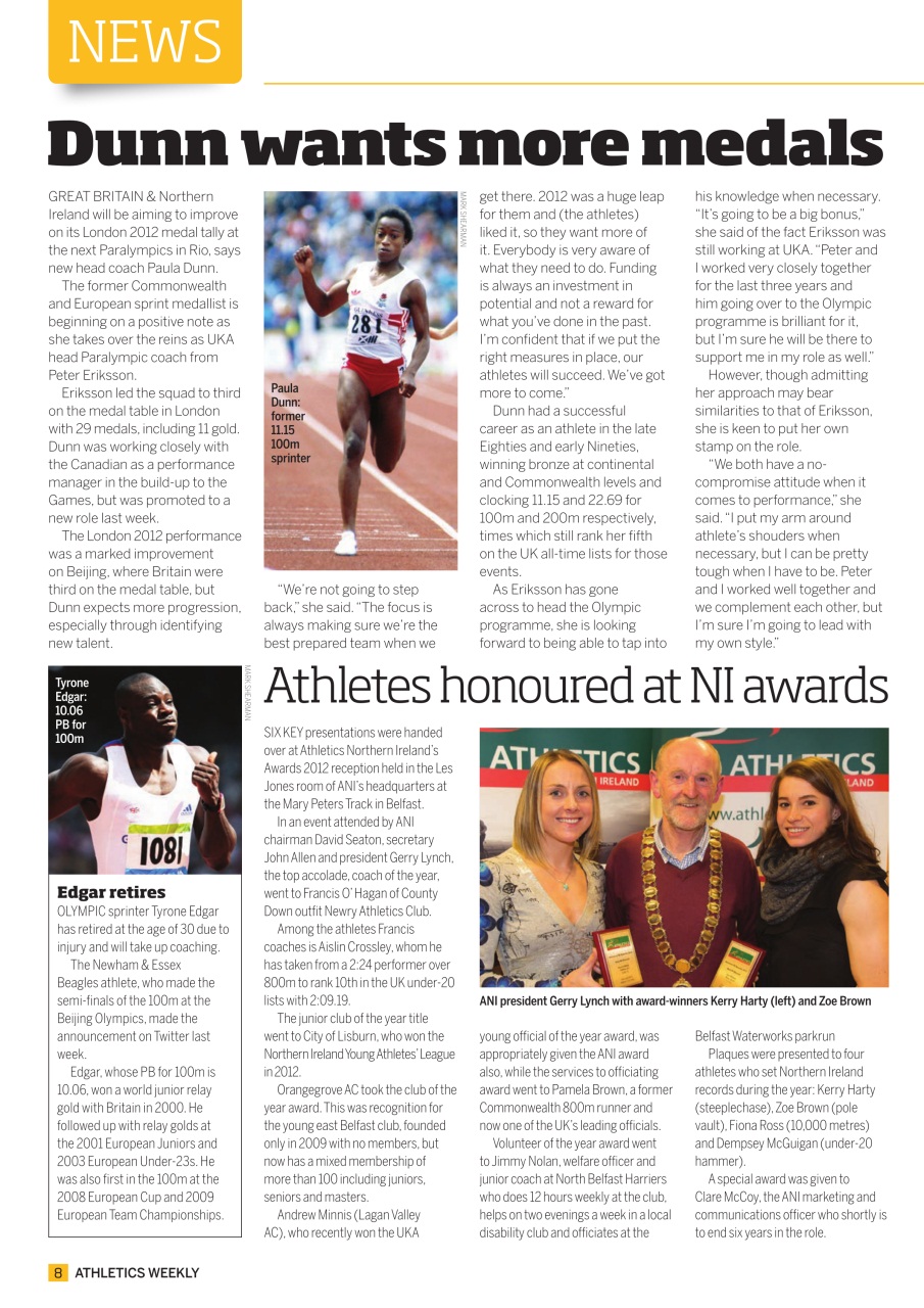 AW – Athletics Weekly Magazine Preview Pages