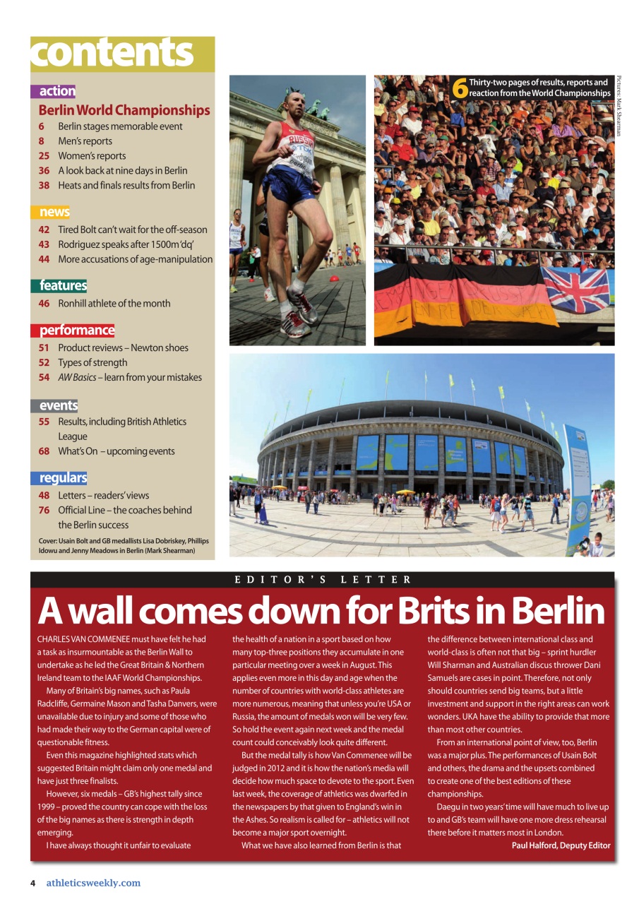 AW – Athletics Weekly Magazine Preview Pages