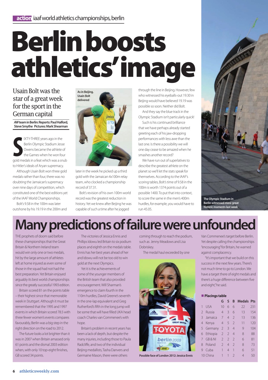 AW – Athletics Weekly Magazine Preview Pages