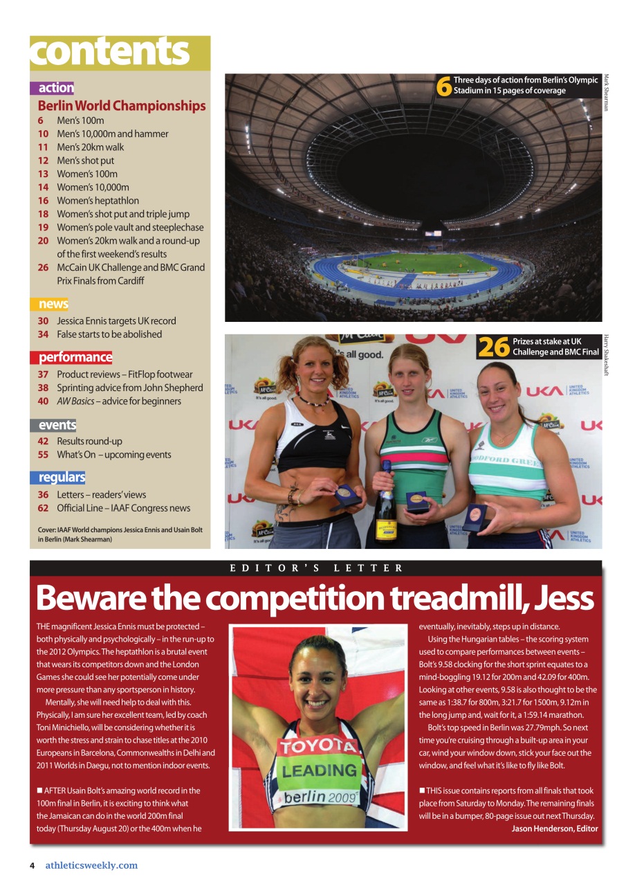 AW – Athletics Weekly Magazine Preview Pages