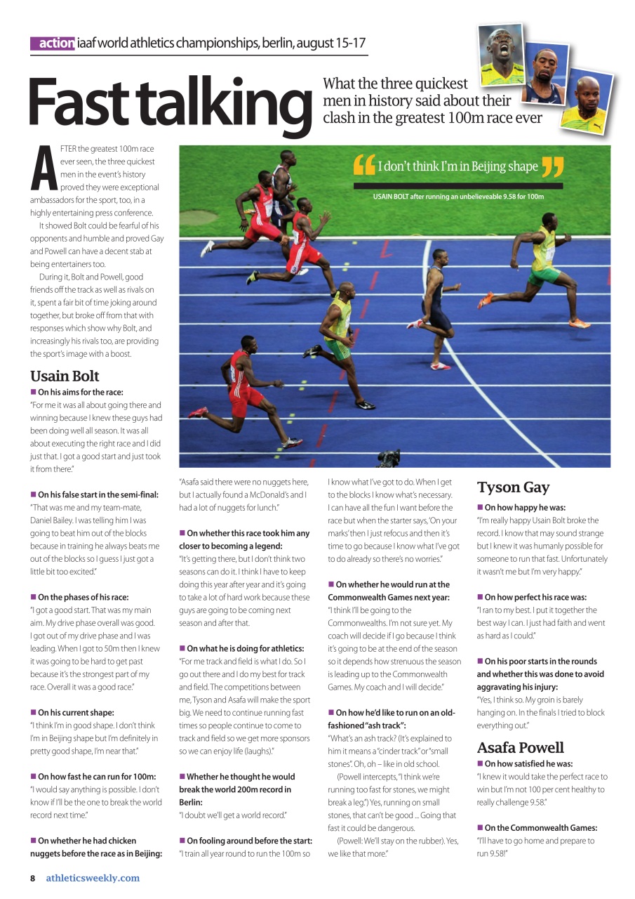 AW – Athletics Weekly Magazine Preview Pages