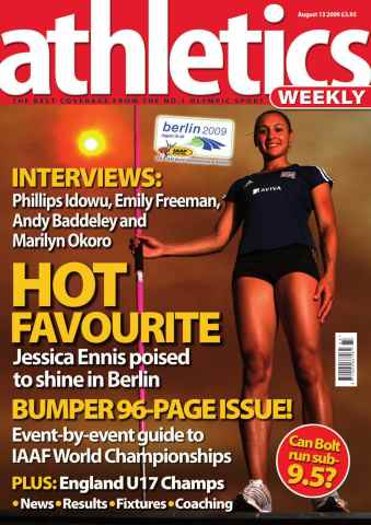 AW – Athletics Weekly Magazine issue AW August 13 2009