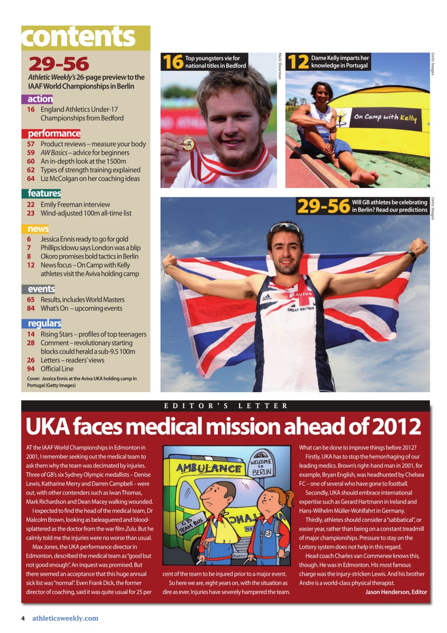 AW – Athletics Weekly Magazine Preview Pages
