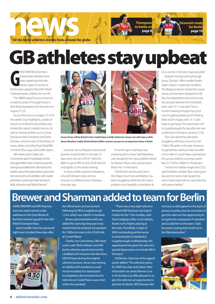 AW – Athletics Weekly Magazine Preview Pages