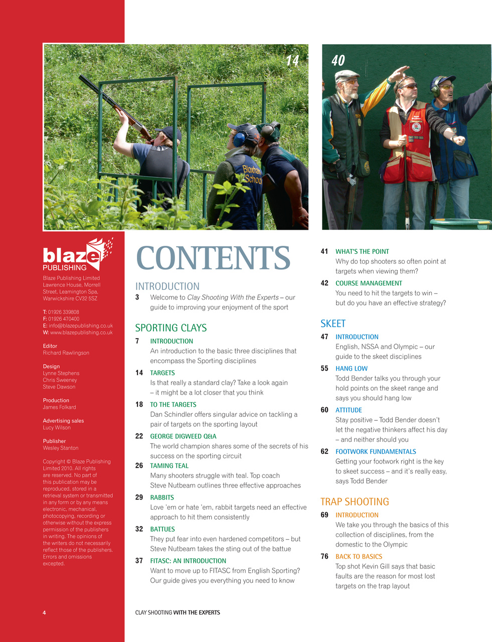 Clay Shooting with the Experts Preview Pages